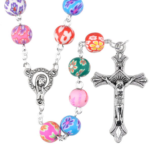 CREATEME™ Colorful Fun Kids Rosary With Personalized Name - Winfinity Brands