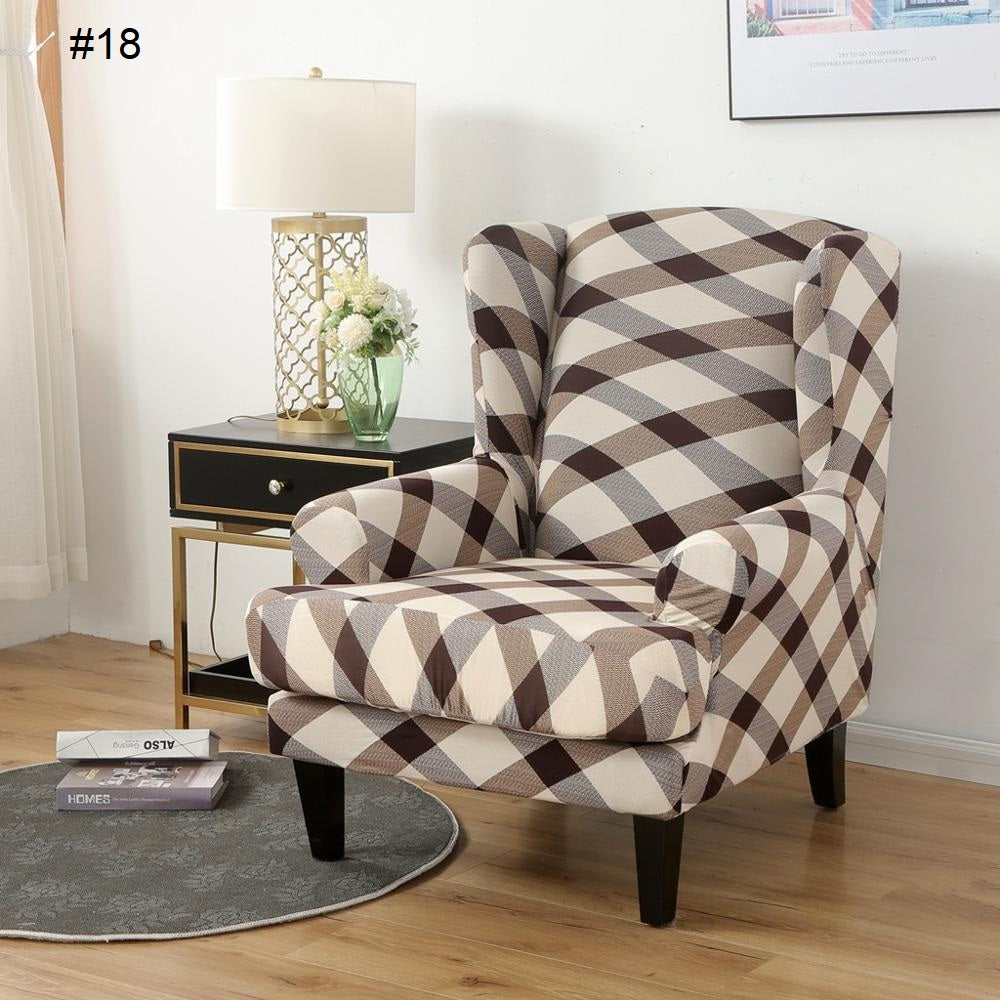 Buffalo check slipcover discount for wingback chair