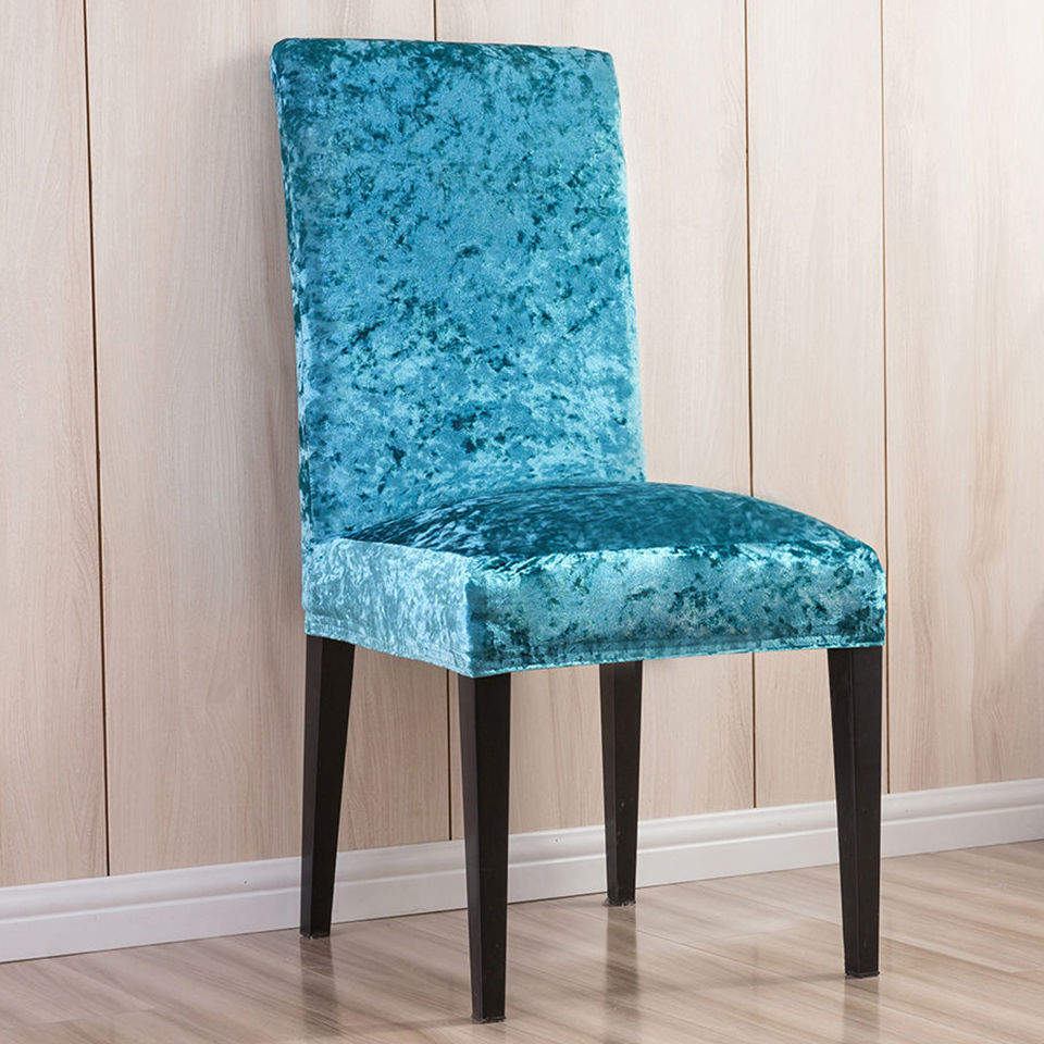 Velvet slipcover dining online chair