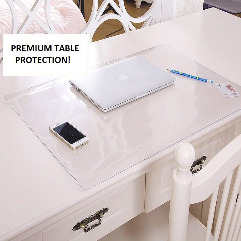 Clear Desk Pad for Craft Mats to Protect Table 1.5mm Thick Desk