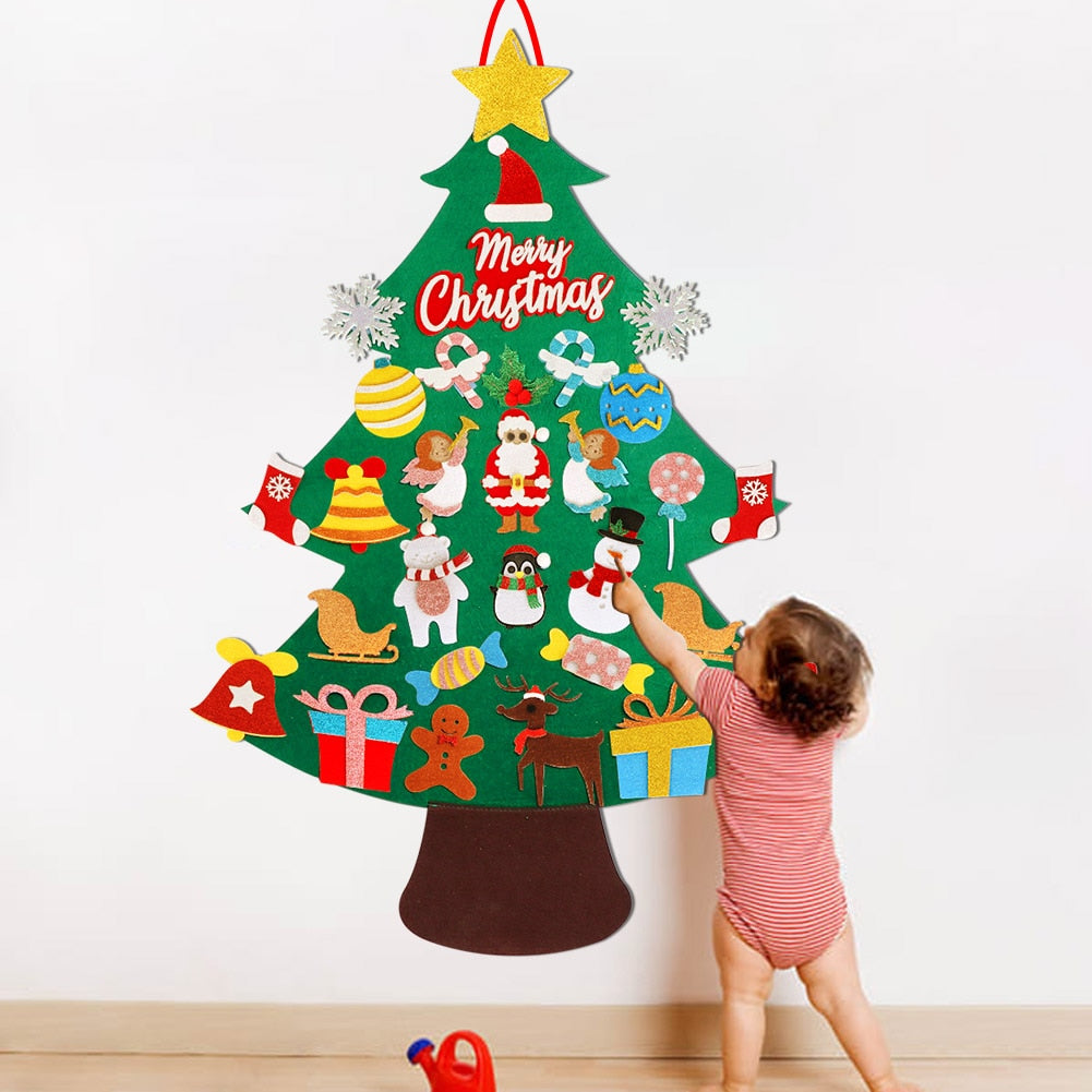 Felt Christmas Snowman for Toddlers, 30 Pcs Cute Christmas Ornaments K –   Online Shop