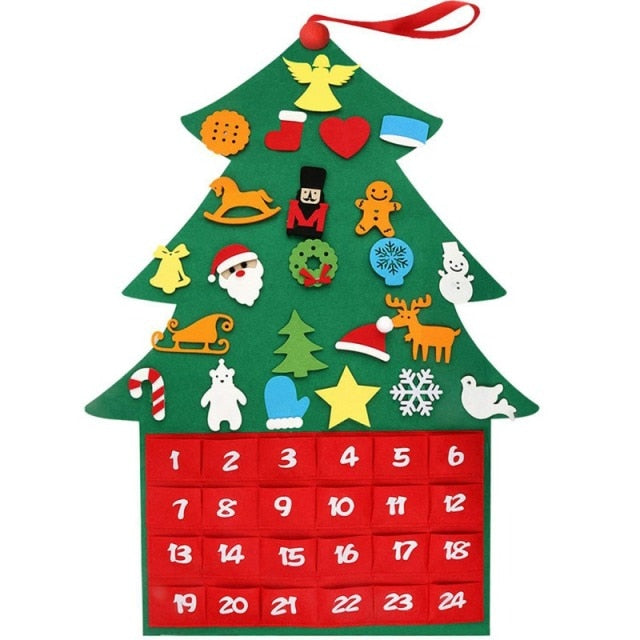 DIY Advent Calendar with Felt Ornaments