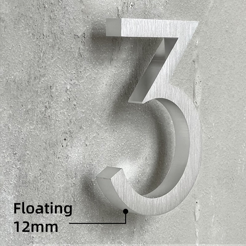 Flush OR Floating Option - Aluminium 3.9inch/10cm OR 5.9inch/15cm Silv - Winfinity  Brands