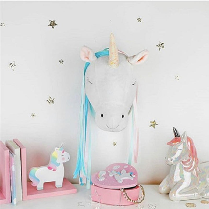 plush unicorn head