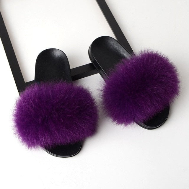 Fluffy Ladies Fur Slides Winfinity Brands