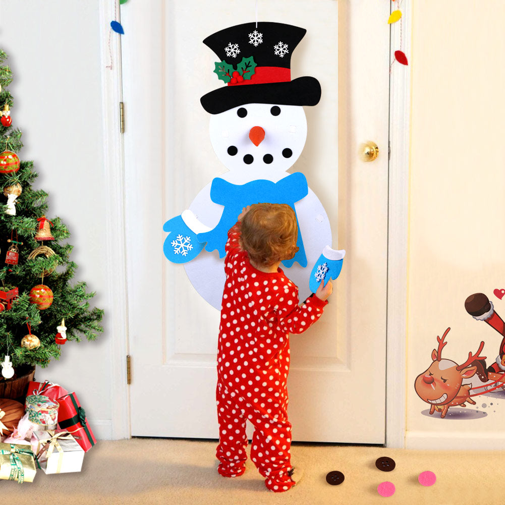 DIY Felt Snowman for Toddlers